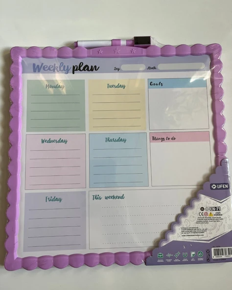 Manyetik Yazı Tahtası Çift Taraflı 29 Cm x 29 Cm - 7