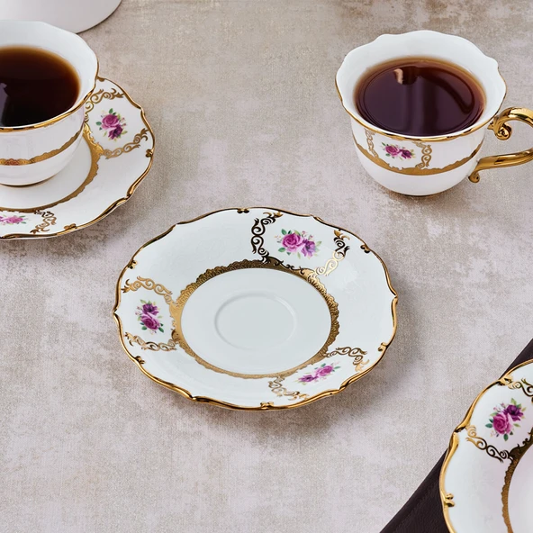 Karaca Royal Bone Elizabeth 2 Kişilik Çay Fincanı - Resim 2