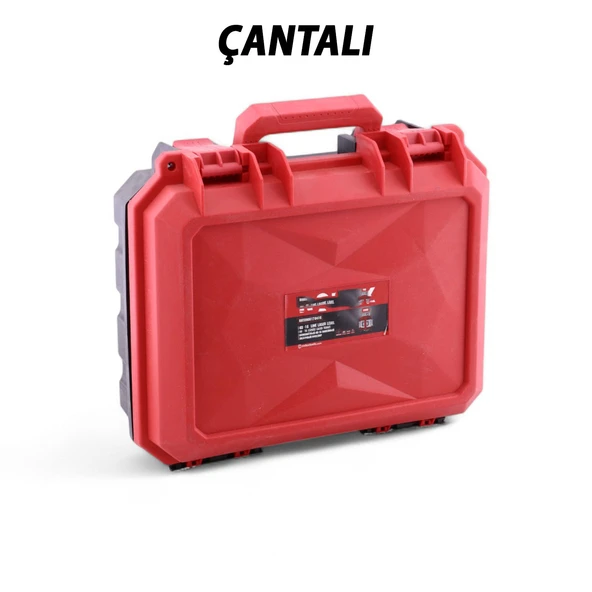 Otomatik Seviye Ölçüm Cihazı Çizgi Lazer Terazi 4D 2 Batarya Yeşil Lazeri Hizalama Tek ve Birlikte - 4