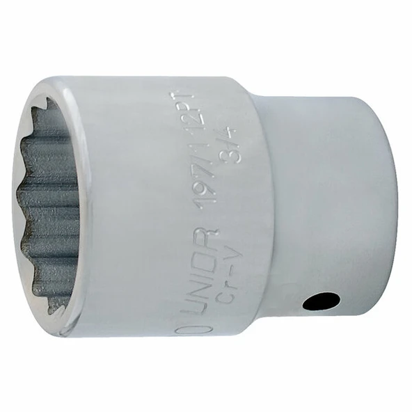 UNIOR UN618671 3/4 12 Köşe Lokma 28 mm 197/1 12P ürün görseli 1