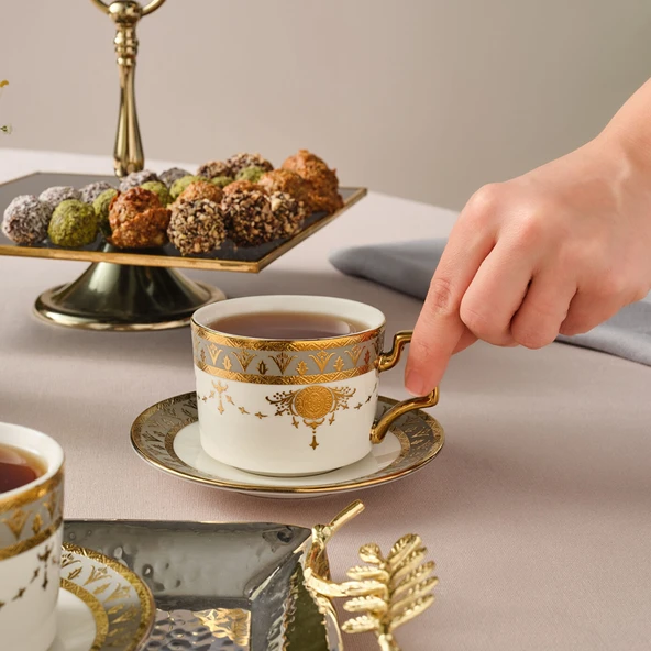 Karaca Tuğra 2 Kişilik Çay Fincan Takımı - Resim 4