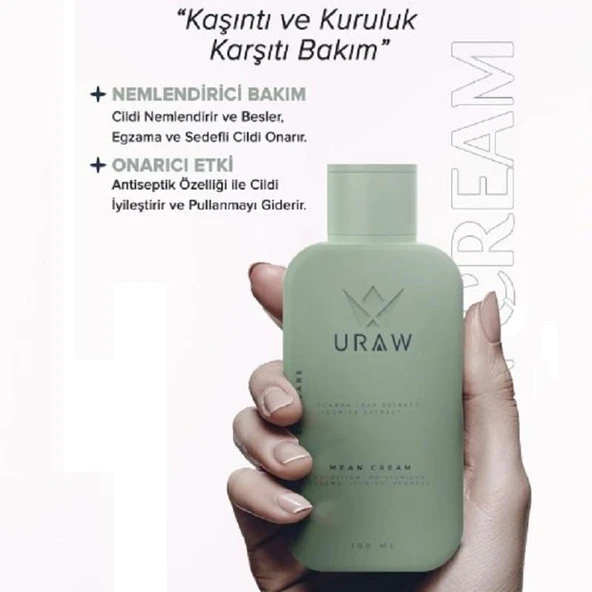 Uraw Meyan Krem Kaşıntı Kuruluk ve Cilt Problemleri Karşıtı Onarıcı ve Nemlendirici Bakım Kremi 100 ml - 4