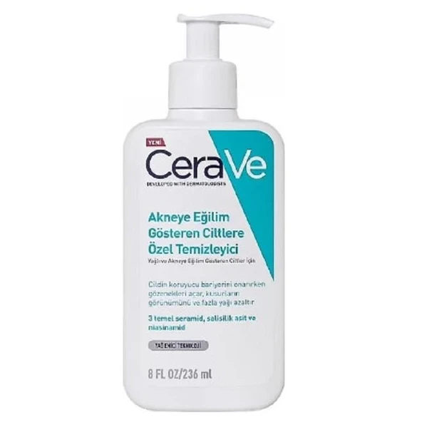 Cerave Akneye Eğilimli Ciltler İçin Özel Temizleyici 236 ml ürün görseli