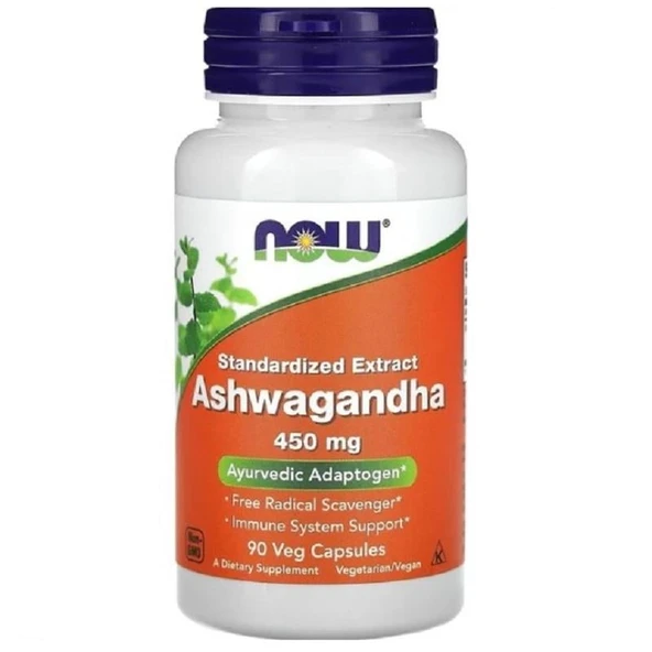 Now Foods Ashwagandha 450 mg 90 Veggie Kapsül - İthal ürün görseli