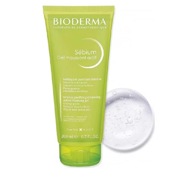 Bioderma Sebium Foaming Gel Actif 200 ml ürün görseli