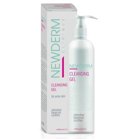 Newderm Clinique Cleansing Gel For Acne Skin 200 ml ürün görseli