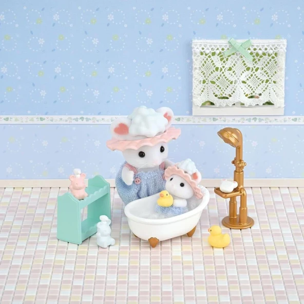 5805 Sylvanian Families Kardeşler Banyo Zamanı Seti +3 yaş - Resim 3