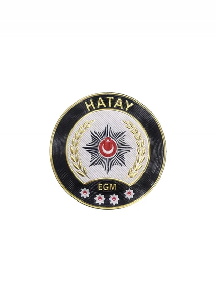 HATAY Polis Kol Arması 3D Plastik TPU, Yeni Tip, Cırtlı, Standart Ölçü, 1.sınıf Kalite ürün görseli