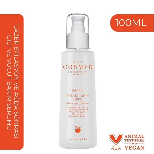 Cosmed Body Elixir After Epilation Serum - Lazer Epilasyon ve Ağda Sonrası Cilt ve Vücut Bakım Serumu 100 ml ürün görseli