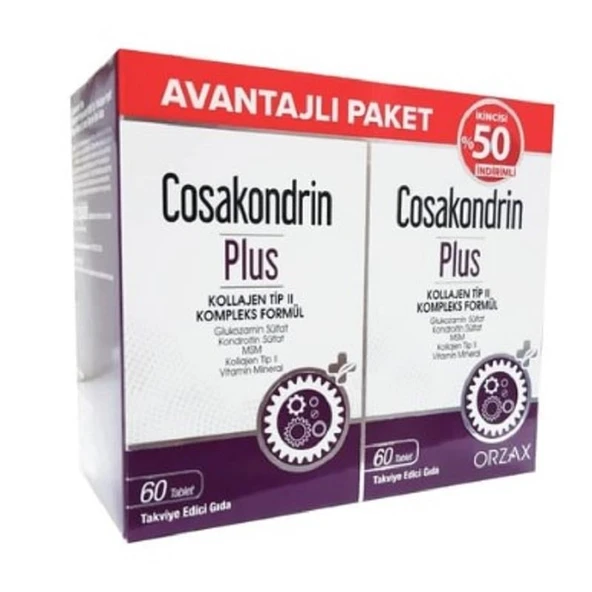Cosakondrin Plus 60 Tablet - İkincisi %50 İndirimli ürün görseli