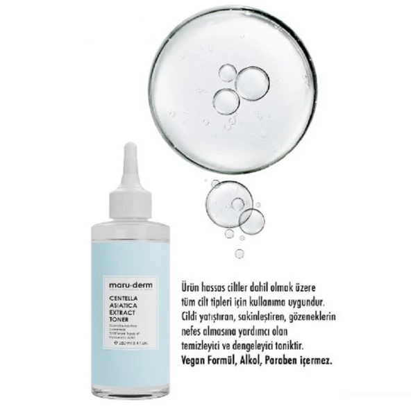 Maruderm Centella Asiatica Yatıştırıcı & Ceramide Nemlendirici Tonik 250 ml - 2
