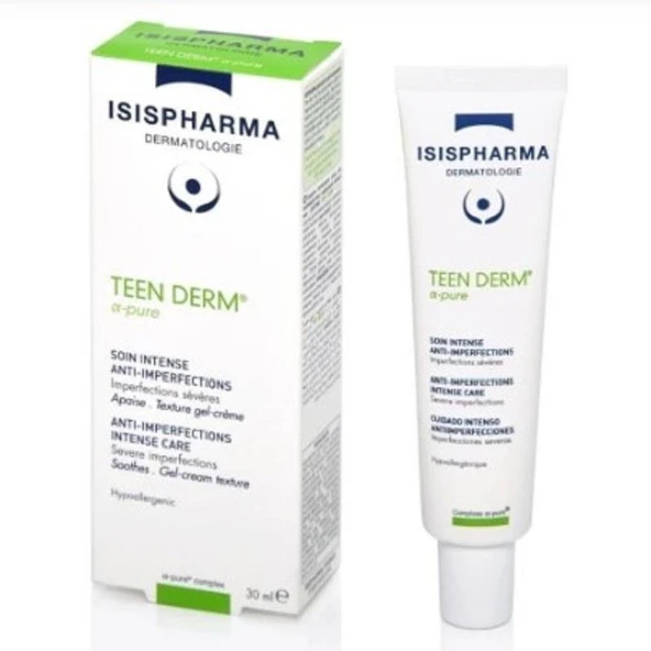 Isis Pharma Teen Derm Yağlı / Karma Ciltlere Özel Yüz & Akne Kremi 30 ml ürün görseli