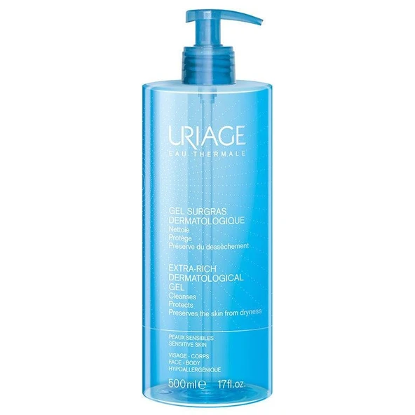Uriage Gel Surgras Dermatological Extra Rich Yüz Vücut Tüm Ciltlere Uygun Duş Jeli 500 ml ürün görseli