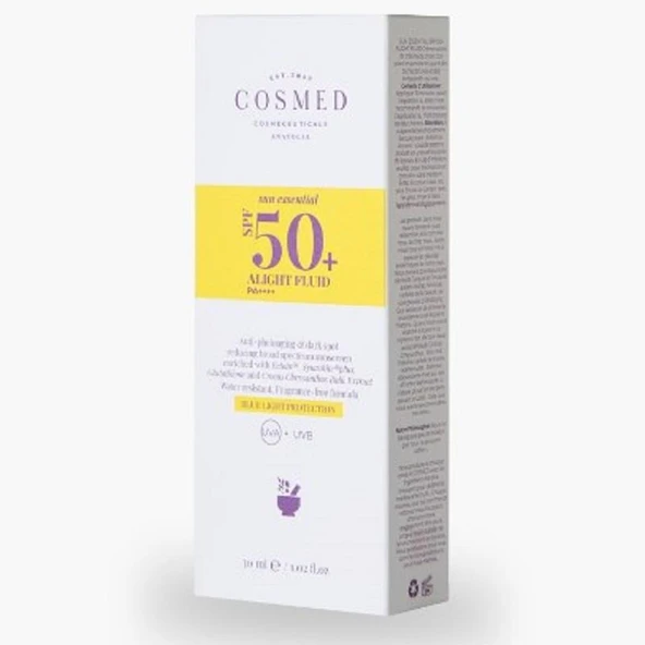 Cosmed Sun Essential Alight Fluid SPF50 Koyu Leke Karşıtı Yüz Güneş Kremi - Alfa Arbutin Yeni Nesil Filtreler 30 ml - 2