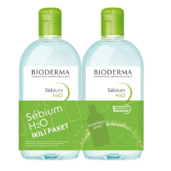 Bioderma Sebium H2O 500 ml - İkili Paket Özel Fiyat ürün görseli
