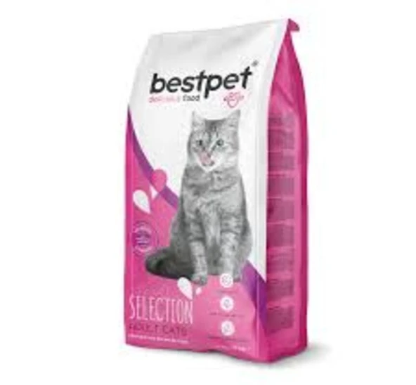 Bestpet Yetişkin Seçici Kediler İçin Tavuk Etli Kuru Mama 15 Kg