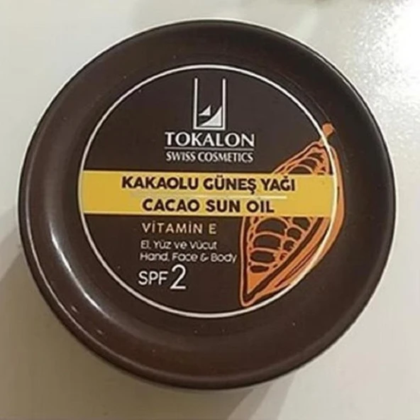 Tokalon Kakaolu E Vitaminli SPF2 Güneş Yağı 200 ml ürün görseli