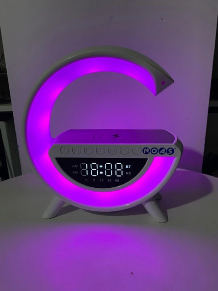 NOAS SİMİ KABLOSUZ ŞARJLI BLUETOOTHLU HOPARLÖRLÜ MASA LAMBASI RGB ürün görseli