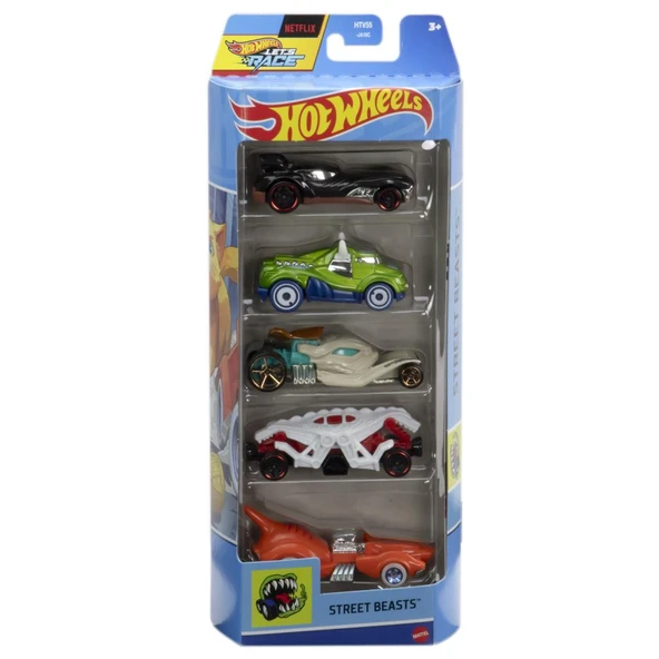Mattel Hot Wheels Araba Seti 5 Li 1806 HTV55 - 1