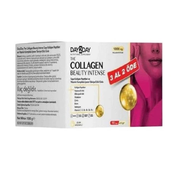 Day2Day The Collegen Beauty Çilek Aromalı 10000 mg 30 Saşe - 3 Al 2 Öde ürün görseli