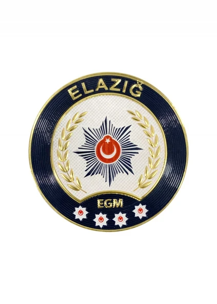 ELAZIĞ Polis Kol Arması 3D Plastik TPU, Yeni Tip, Cırtlı, Standart Ölçü, 1.sınıf Kalite
