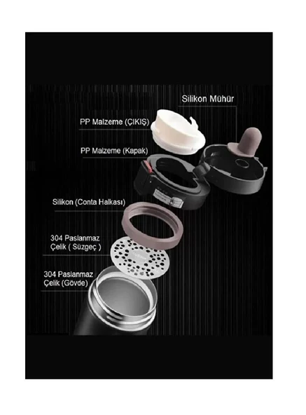 Perotti 17225 Steamy Bardak Termos Coffe 500 ml - Resim 2