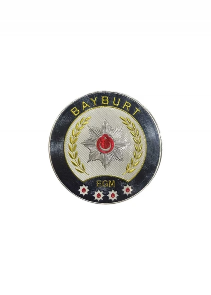 BAYBURT Polis Kol Arması 3D Plastik TPU, Yeni Tip, Cırtlı, Standart Ölçü, 1.sınıf Kalite