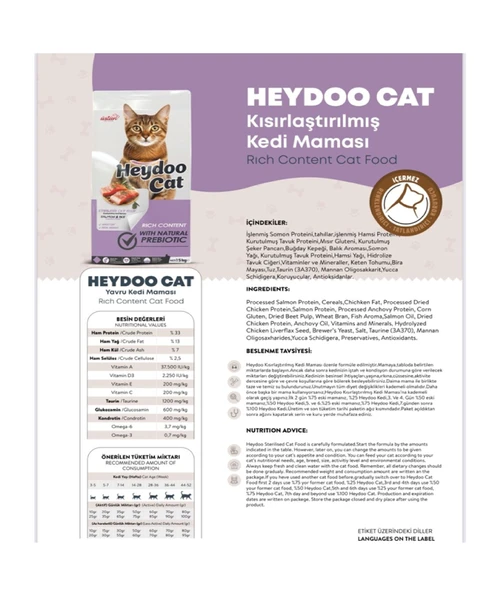 Somonlu Kısırlaştırılmış Kedi Maması 2 KG X 4 ADET - Resim 2