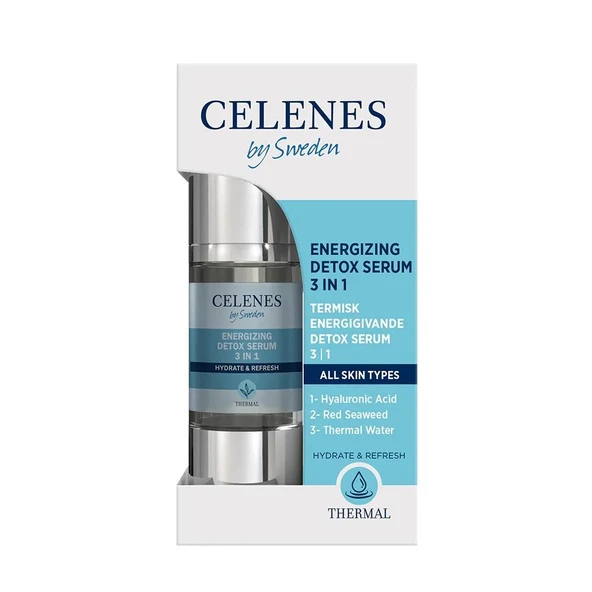 Celenes By Sweden Celenes Thermal 3 in 1 Canlandırıcı Detox Serum 30 ml ürün görseli