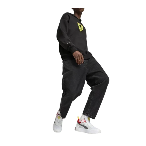 Erkek Sweatshırts Ferrari Race Bigshield Hdie 62705401 - Resim 2