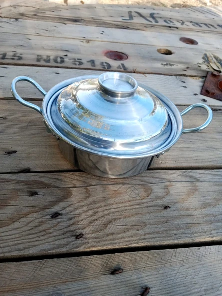 Aluminyum Tencere Kapaklı küçük - Resim 3