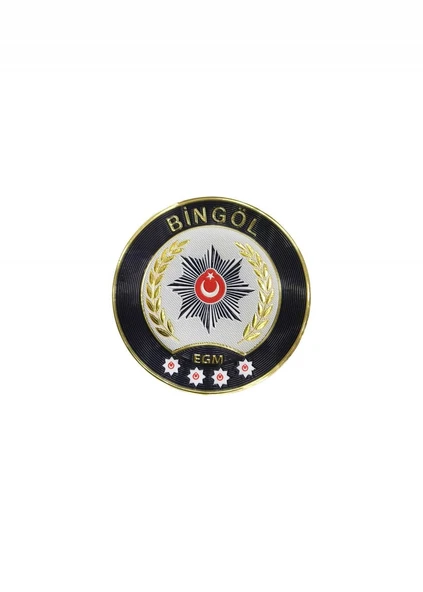 BİNGÖL Polis Kol Arması 3D Plastik TPU, Yeni Tip, Cırtlı, Standart Ölçü, 1.sınıf Kalite ürün görseli