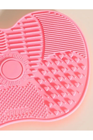 NACTUMU Silikon Makyaj Fırça Temizleme Matı, Kozmetik Fırça Temizleyici Ped - 3