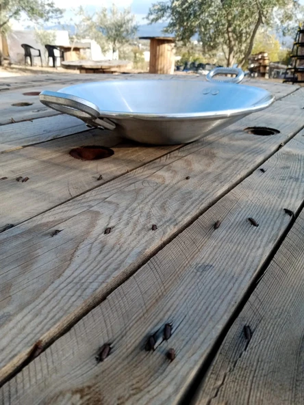 Aluminyum Sac Tava Kulplu Kapaksız. - Resim 5