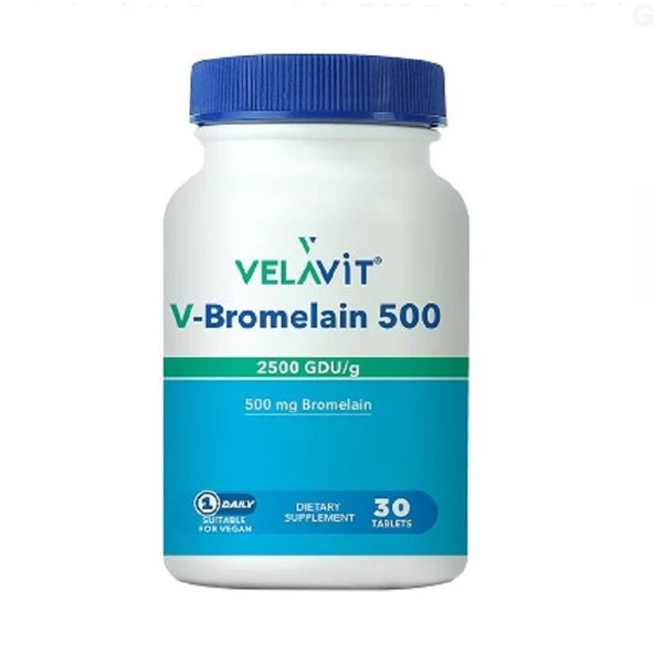 Velavit V-Bromelain 500 30 Tablet ürün görseli