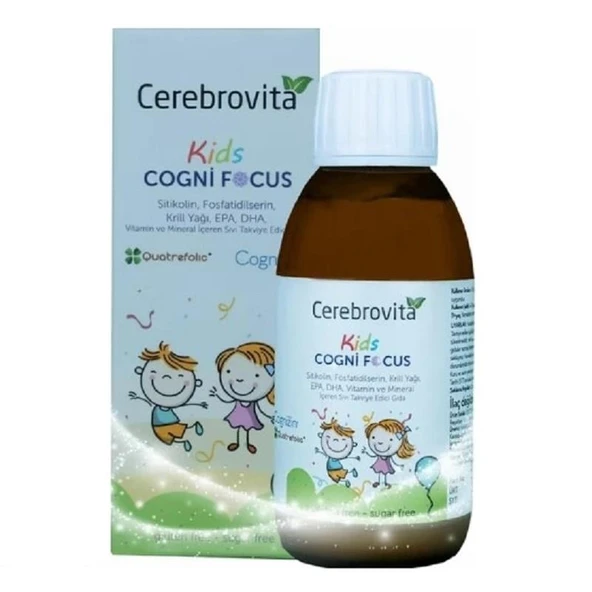 Cerebrovita Kids Cogni Focus Şurup 150 ml ürün görseli