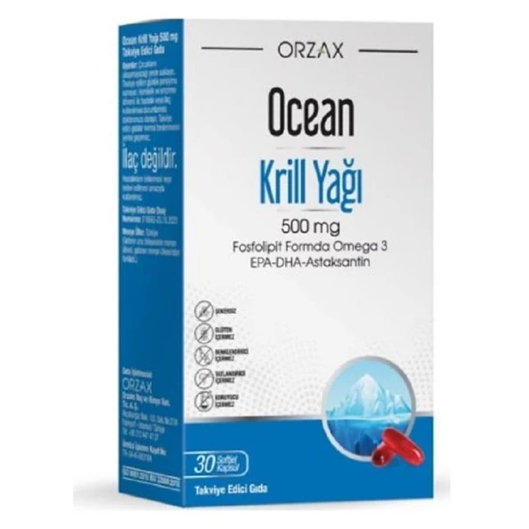 Ocean Krill Oil 500 mg 30 Kapsül ürün görseli