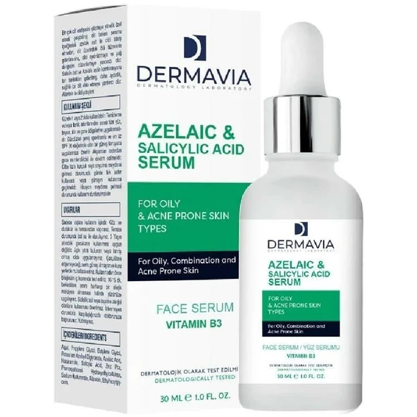 Dermavia Yağlı Akne Eğilimli Cilt Tipleri İçin Yüz Serumu 30 ml ürün görseli