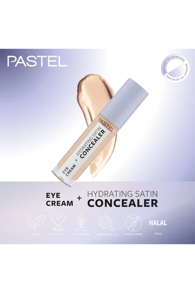 Pastel Eye Cream + Hydrating Satin Concealer 61 - Göz kremi + Göz Altı Kapatıcısı Vanilla - 8
