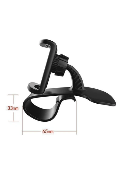 NACTUMU Döner Başlıklı Telefon Kıskacı Araç İçi Konsola Takılan Telefon Tutucu - 6