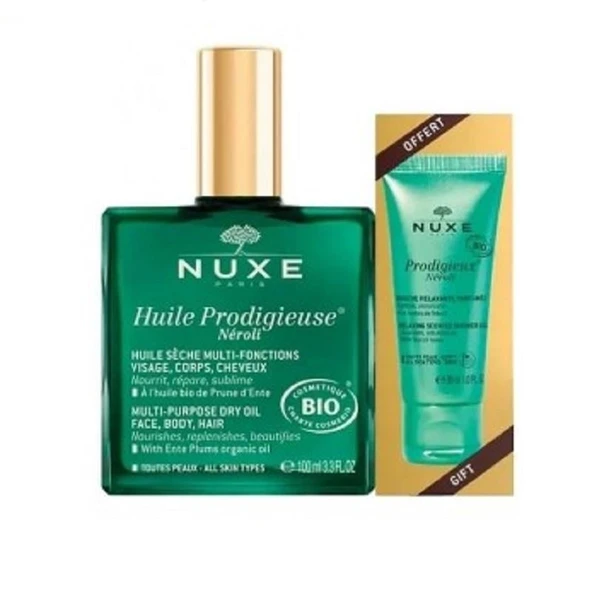 Nuxe Huile Prodigieuse Neroli Bio 100 ml + Shower Gel Organic 30 ml ürün görseli
