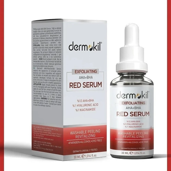 Dermokil AHA + BHA Red Serum 30 ml ürün görseli
