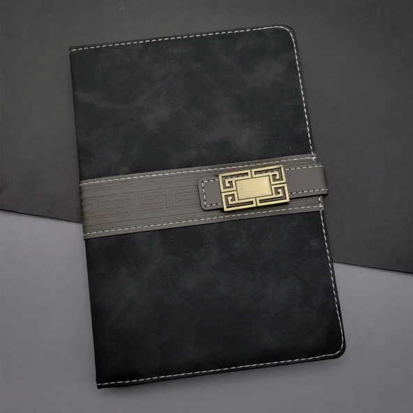 MDB Tarihsiz Ajanda Defter Siyah Renk - Resim 2