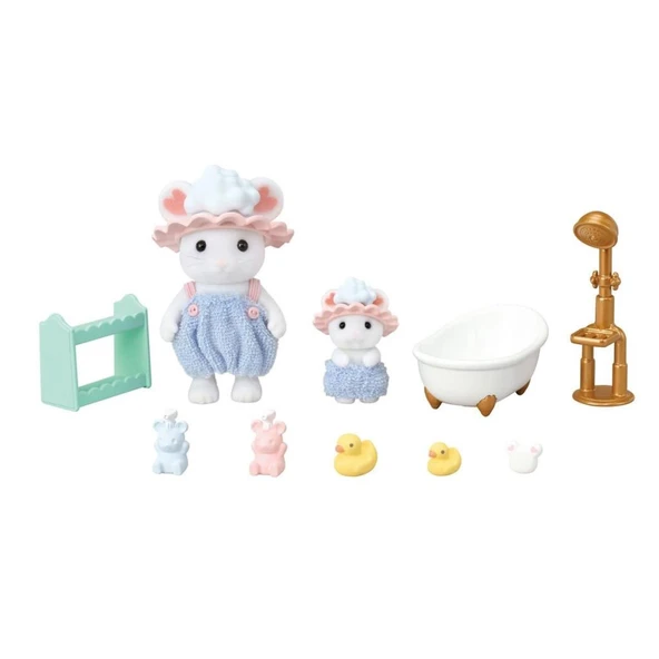 5805 Sylvanian Families Kardeşler Banyo Zamanı Seti +3 yaş - Resim 2