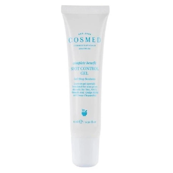 Cosmed Complete Benefit Spot Control Gel - Akne Eğilimli Ciltler İçin Çay Ağacı İçeren Kontrol Jel 15 ml