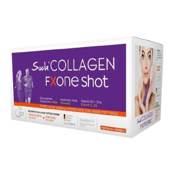 Suda Collagen Fxone Shot Orange 40 ml x 30 Shot ürün görseli
