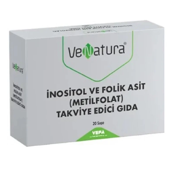 Venatura İnositol ve Folik Asit Metilfolat 20 Saşe ürün görseli
