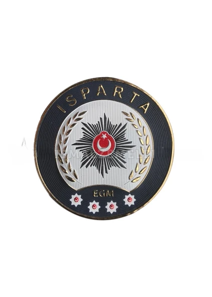 ISPARTA Polis Kol Arması 3D Plastik TPU, Yeni Tip, Cırtlı, Standart Ölçü, 1.sınıf Kalite ürün görseli