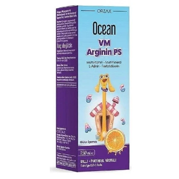 Ocean VM Arginin Ps Ballı Portakal Aromalı Şurup 150 ml ürün görseli