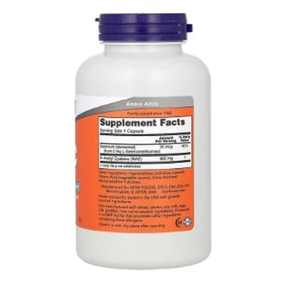 Now Foods Nac 600 mg 250 Tablet - İthal - Resim 2